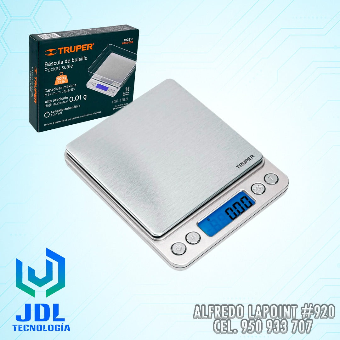 BALANZA DIGITAL GRAMERA 500GR