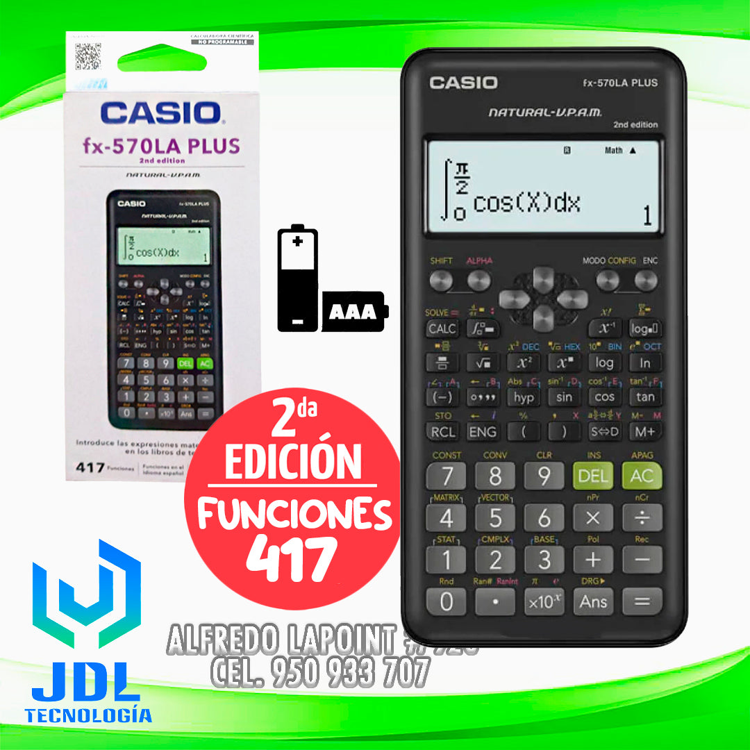 Calculator Calculadora Casio Fx570la Plus CALCULADORA CIENTÍFICA