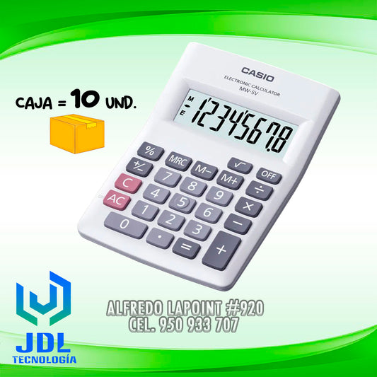 CALCULADORA CASIO MW-5V