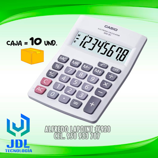 CALCULADORA CASIO MW-8V