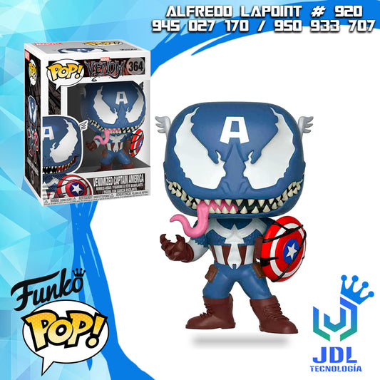 Funko Pop! Marvel: Venom - Venomized Captain America #364