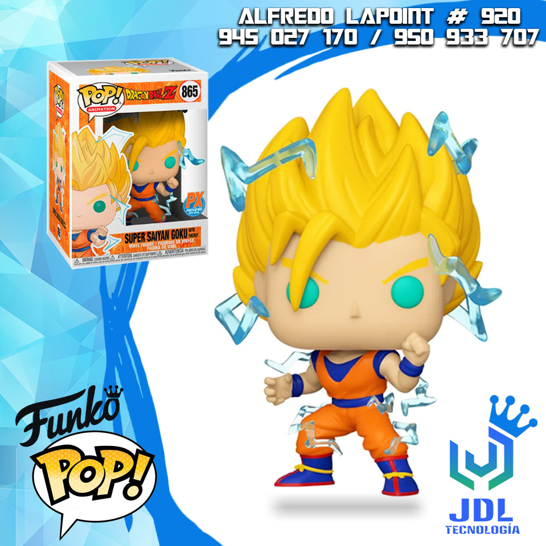 FUNKO POP DRAGON BALL GOKY SUPER SAIYAN 2 EXCLUSIVO PX #865