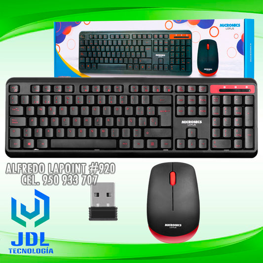 KIT TECLADO + MOUSE MICRONICS LOTUS