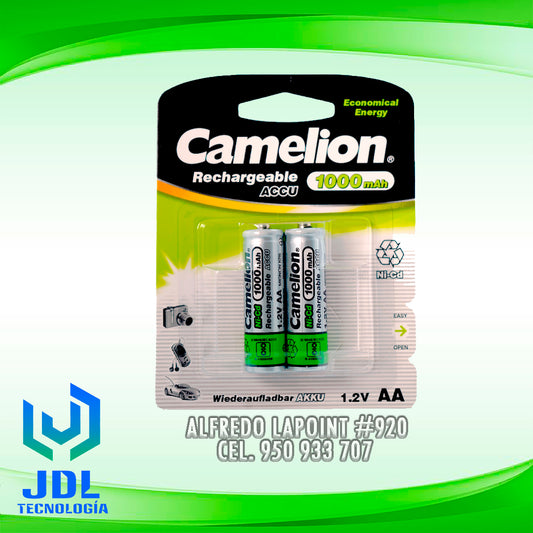 PILAS RECARGABLES CAMELION AA 1000 MAH