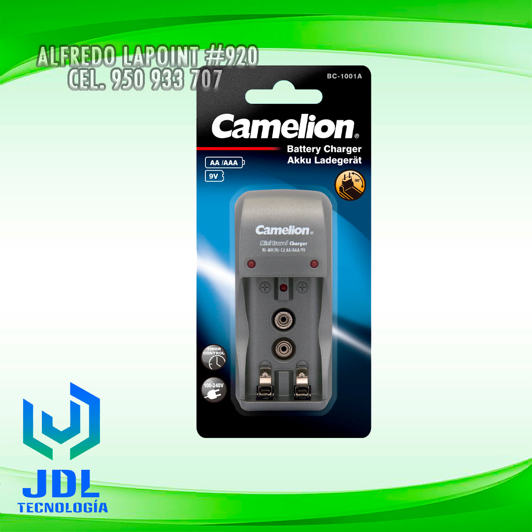 CARGADOR DE 2 PILAS CAMELION