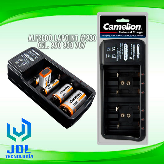 CARGADOR DE PILAS UNIVERSAL CAMELION