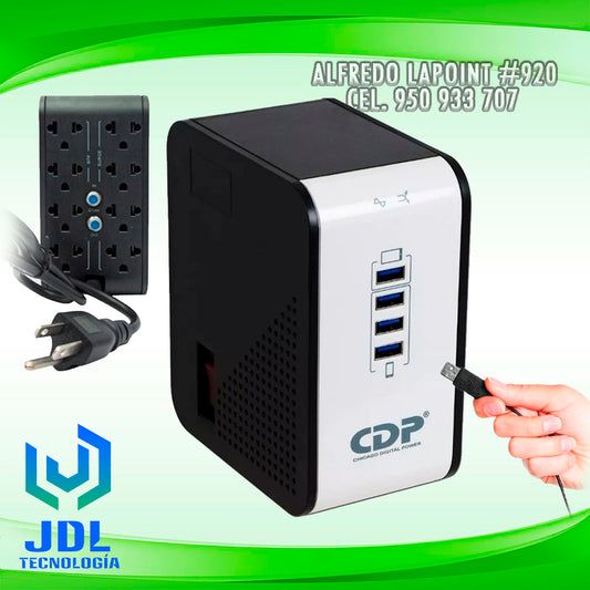 ESTABILIZADOR CDP 1000VA C/ENTRADA USB