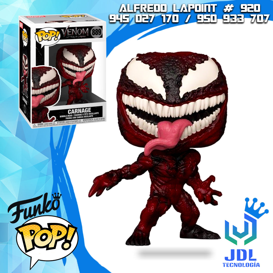 Funko pop ! MARVEL: Venom – Let There Be Carnage – Carnage #889