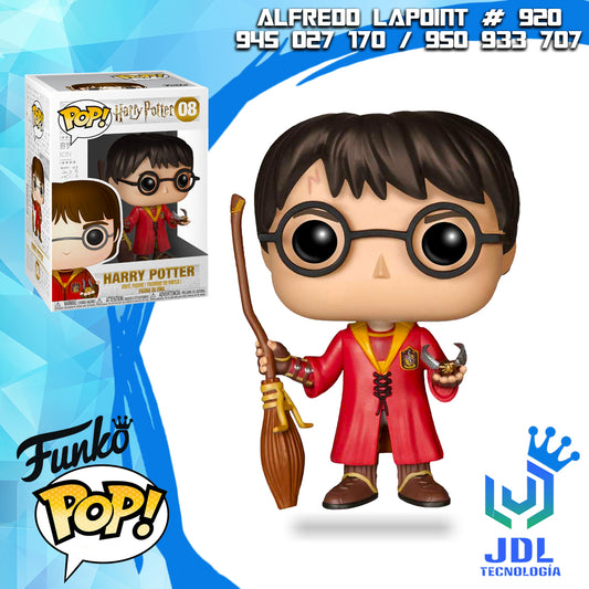 Funko Pop Harry Potter - Harry Potter con escoba y Snitch #08