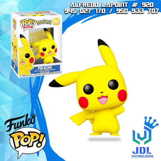 Funko Pop Pokémon - Pikachu Saludando #553