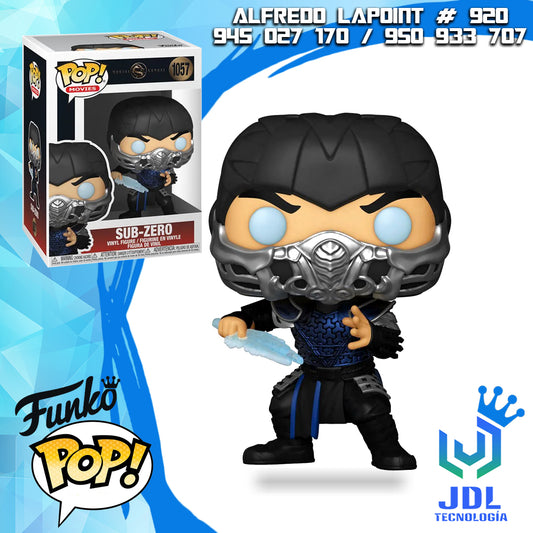 Funko Pop Mortal Kombat - Sub-Zero Exclusivo de EE (Brilla en la Oscuridad) #1057