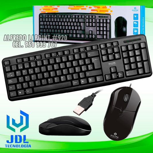 KIT TECLADO + MOUSE ENKORE FUSSION