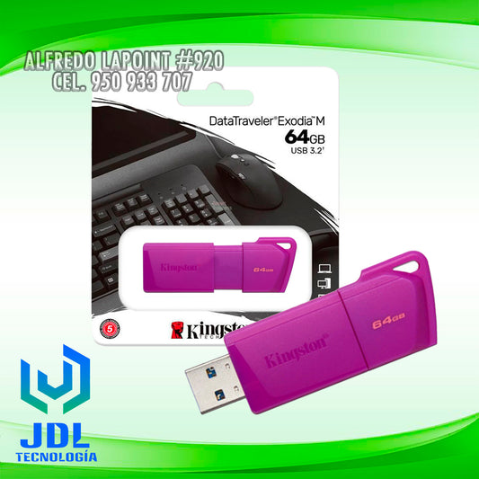 MEMORIA USB KINGSTON 64GB