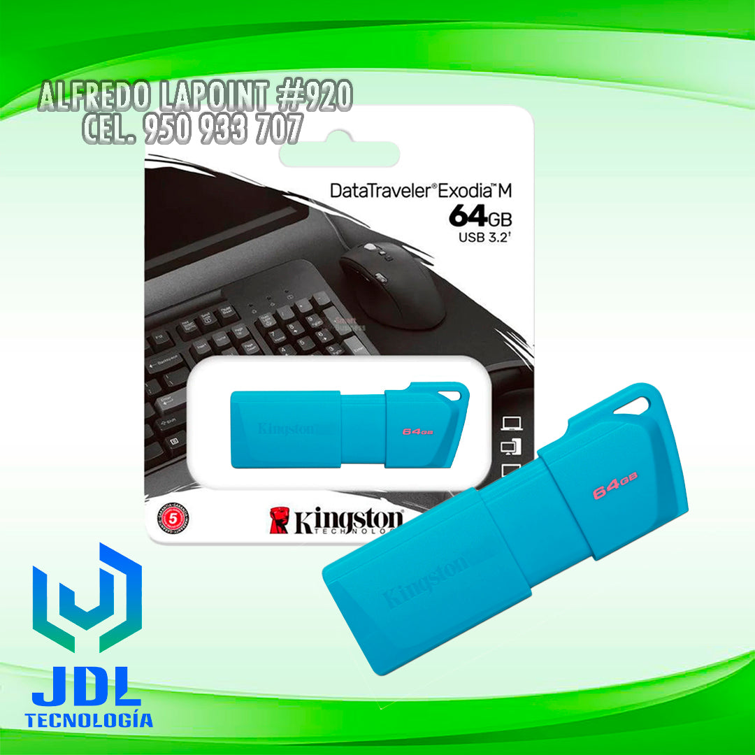 MEMORIA USB KINGSTON 64GB